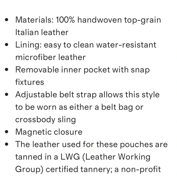 Italian Leather Hand Woven Leather Belt Bag in Black - Picture 8 of 10